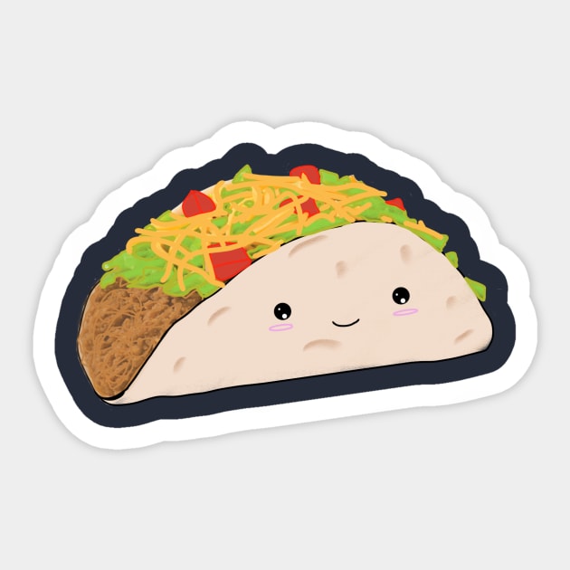 Kawaii Taco | MORICK INC. | Tee Sticker by Morick